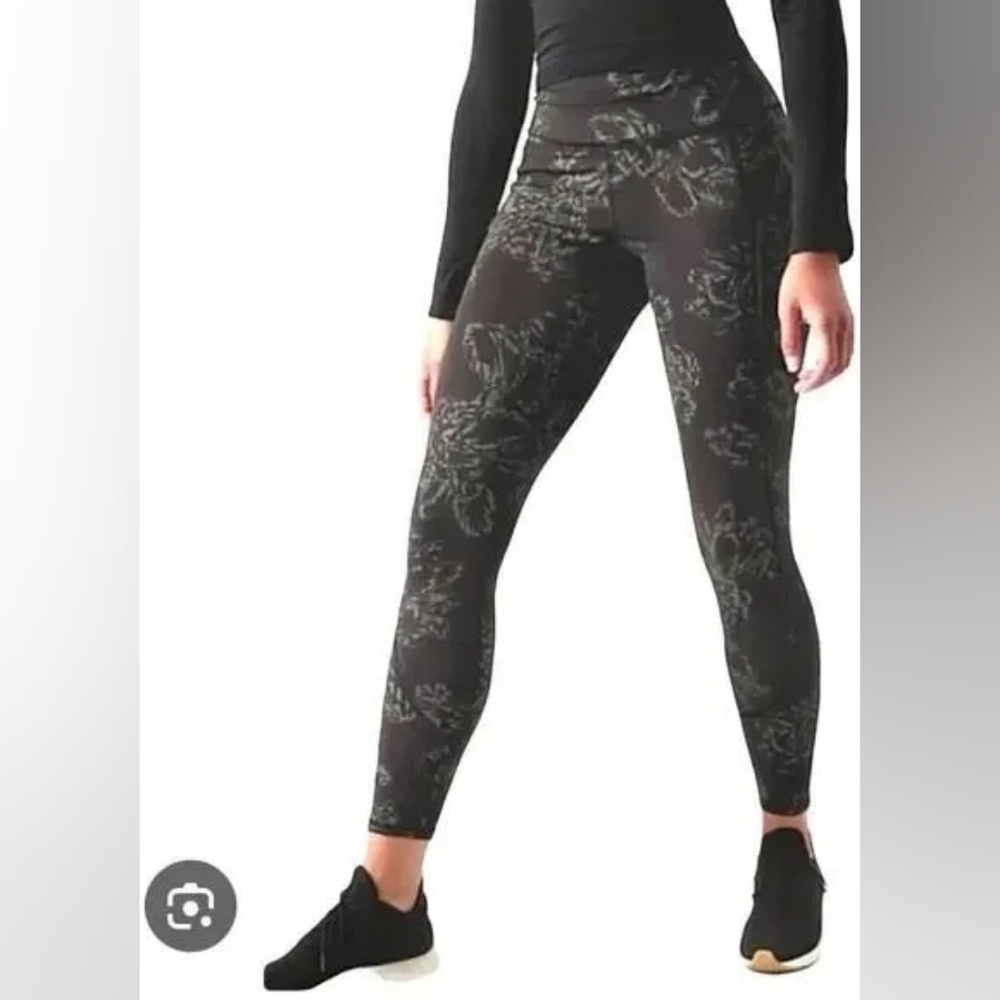 Athleta Rainier Leggings- Aluna Bloom Reflective XL